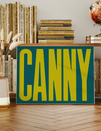 Canny Typography Quote Print - Lime Green