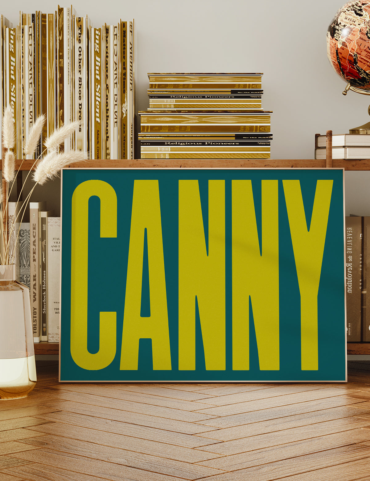 Canny Typography Quote Print - Lime Green