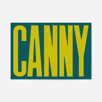 Canny Typography Quote Print - Lime Green