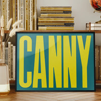Canny Typography Quote Print - Lime Green