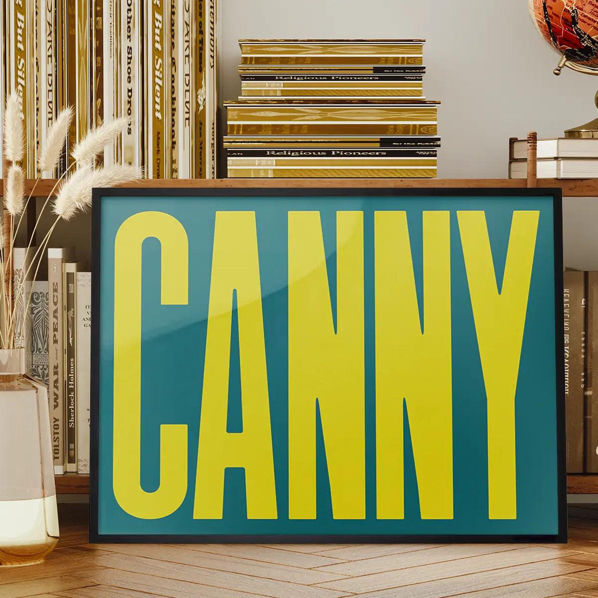 Canny Typography Quote Print - Lime Green