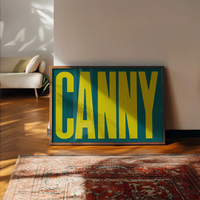 Canny Typography Quote Print - Lime Green