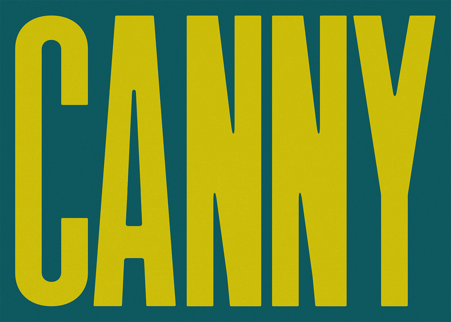 Canny Typography Quote Print - Lime Green