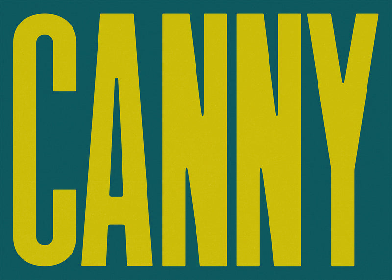 Canny Typography Quote Print - Lime Green