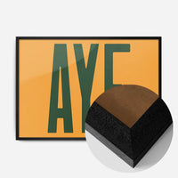 Aye Typography Quote Print - Forest Green