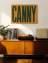 Canny Typography Quote Print - Forest Green