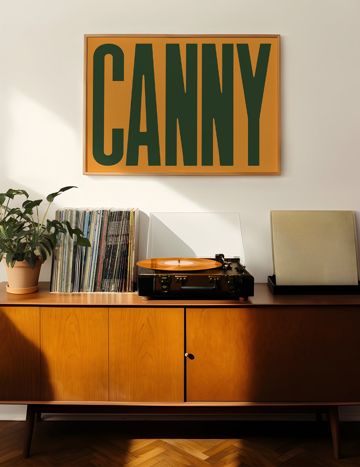 Canny Typography Quote Print - Forest Green