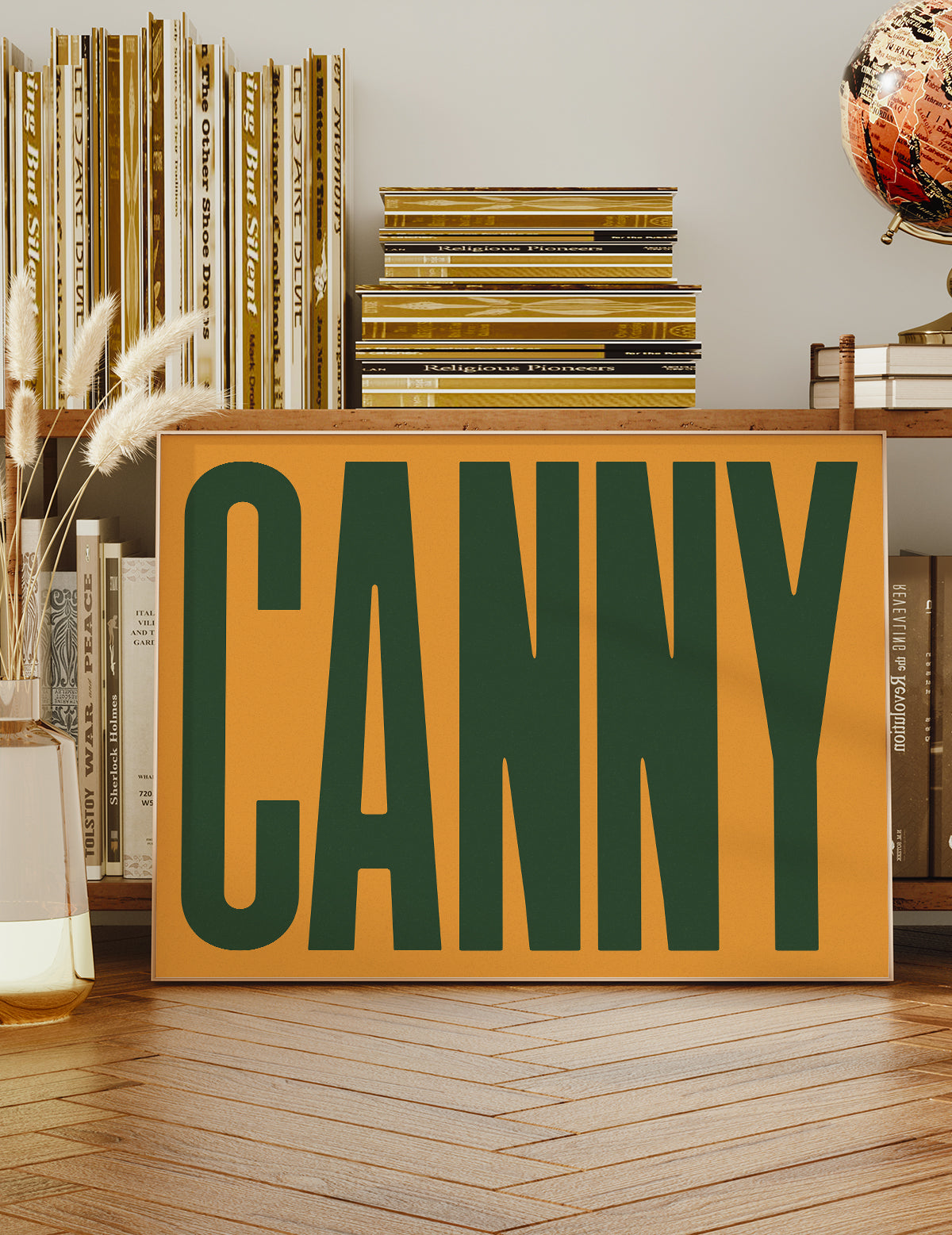 Canny Typography Quote Print - Forest Green