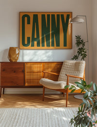 Canny Typography Quote Print - Forest Green