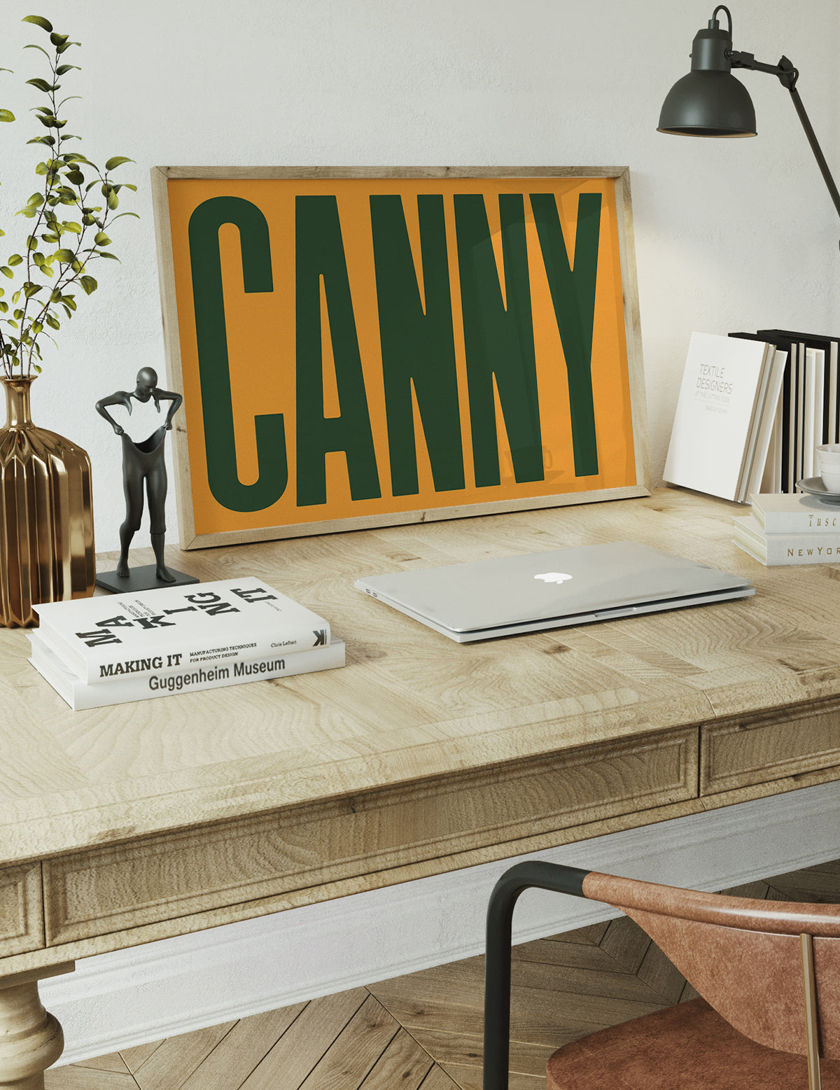 Canny Typography Quote Print - Forest Green