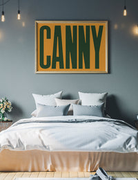 Canny Typography Quote Print - Forest Green