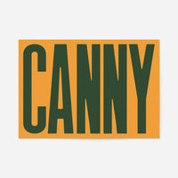 Canny Typography Quote Print - Forest Green