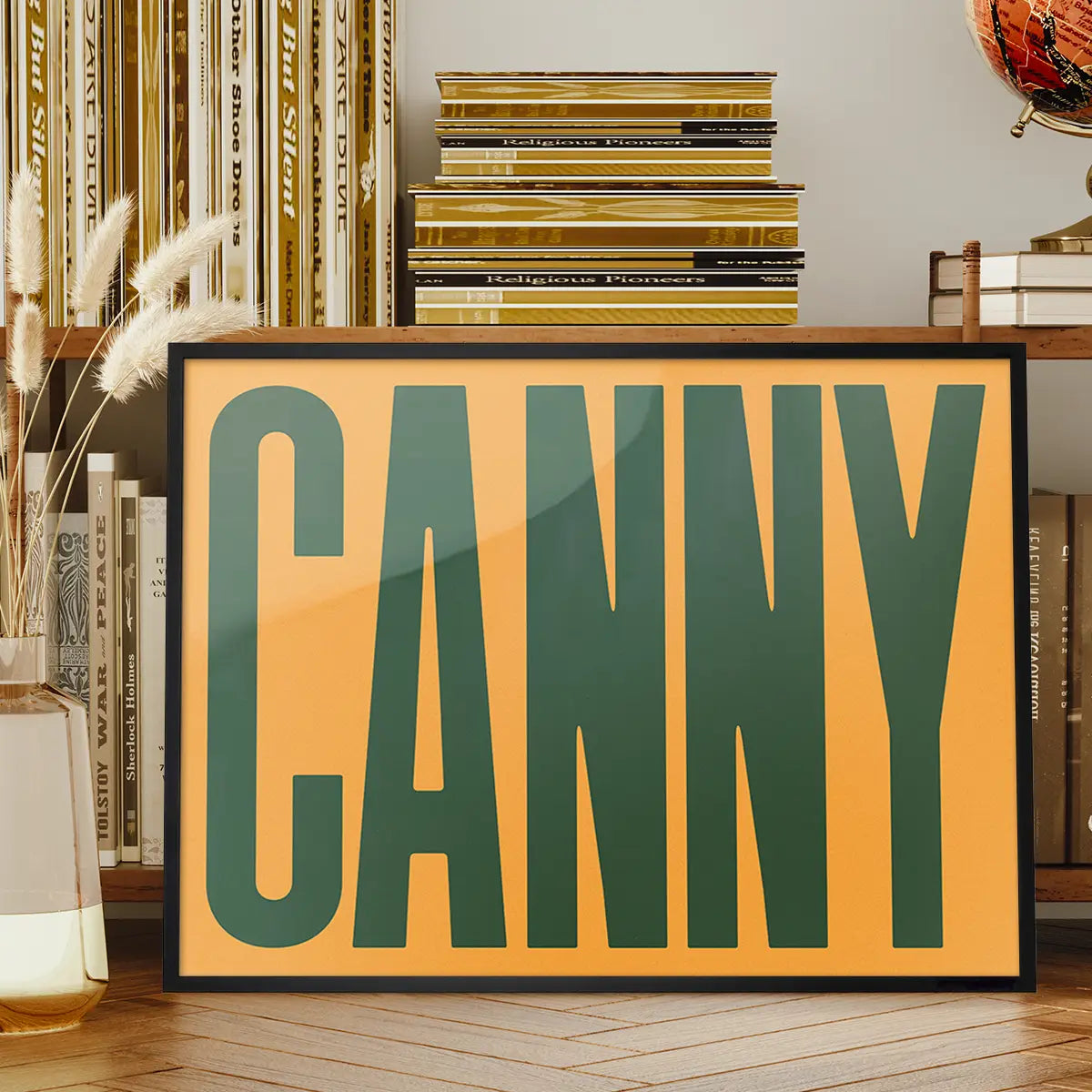 Canny Typography Quote Print - Forest Green