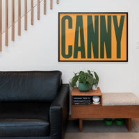 Canny Typography Quote Print - Forest Green