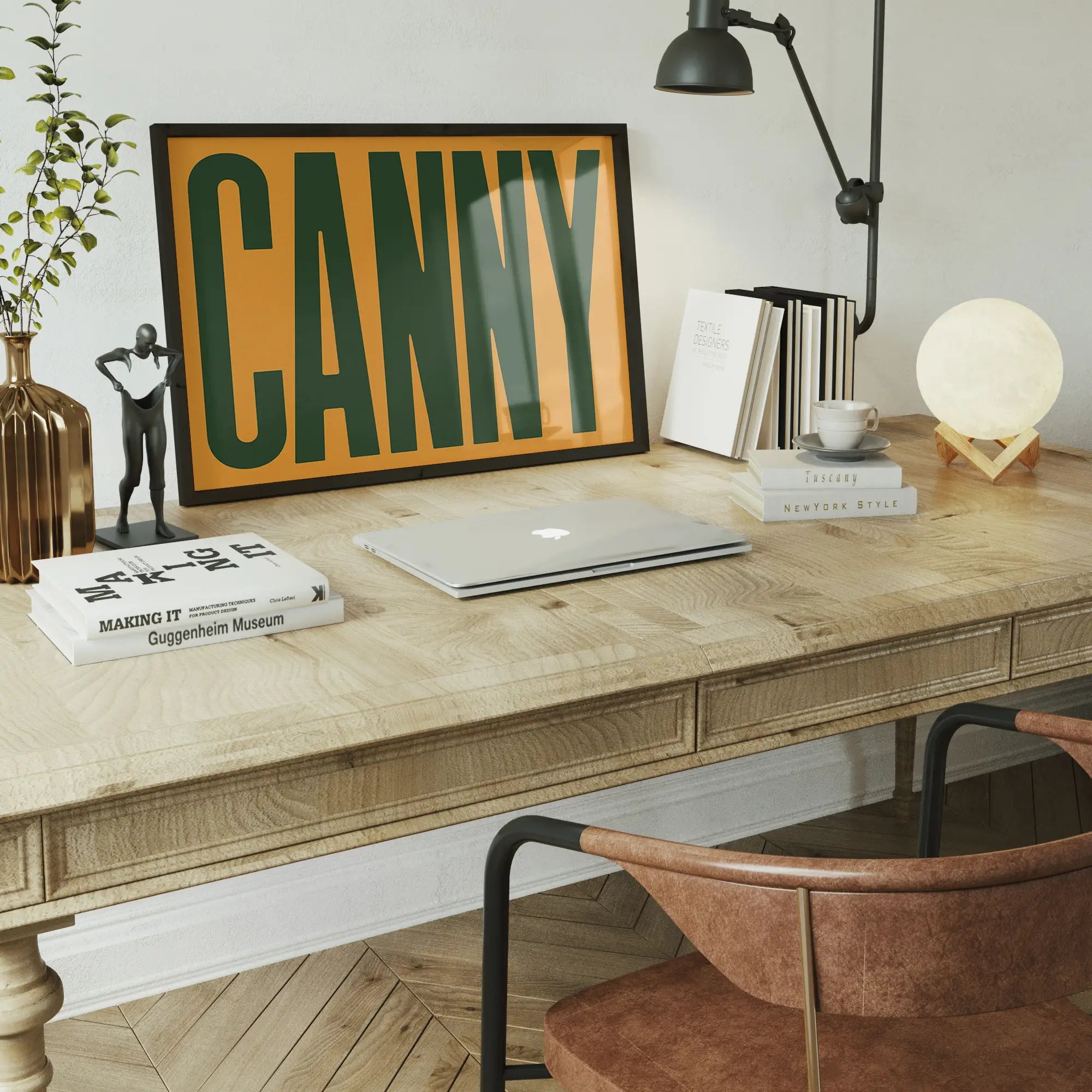 Canny Typography Quote Print - Forest Green