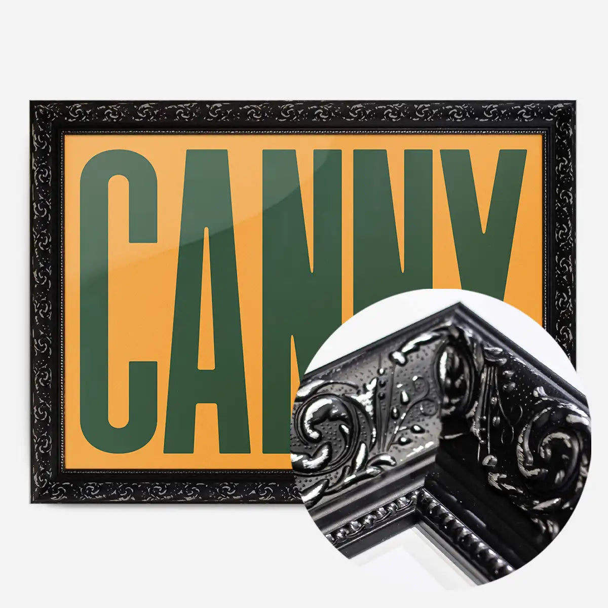 Canny Typography Quote Print - Forest Green