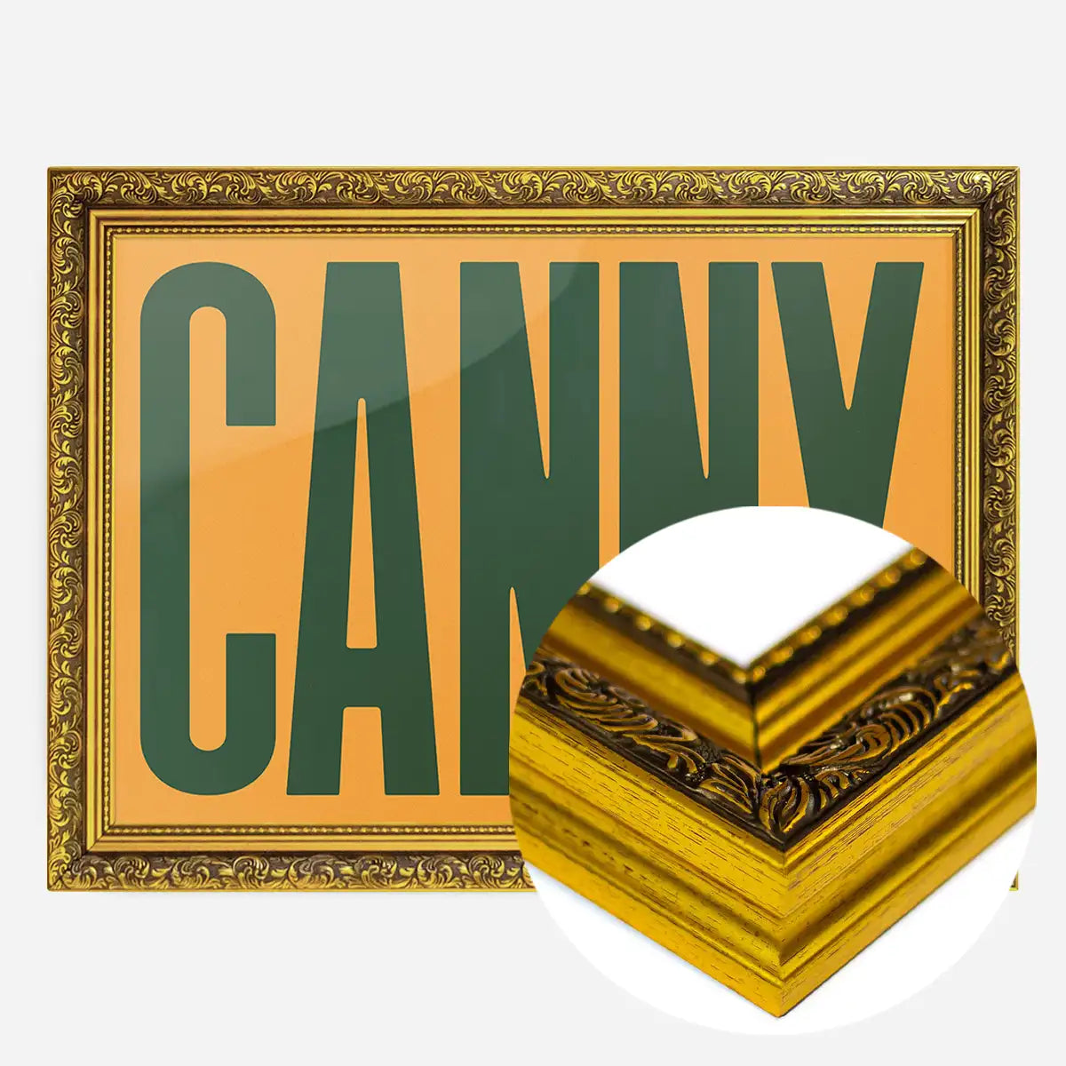 Canny Typography Quote Print - Forest Green