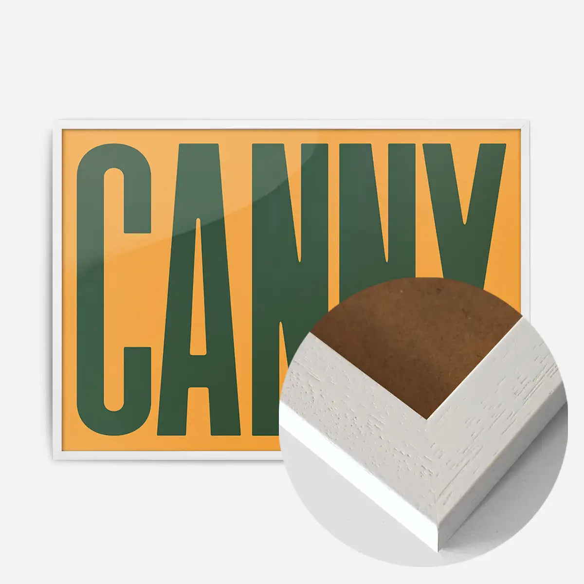 Canny Typography Quote Print - Forest Green
