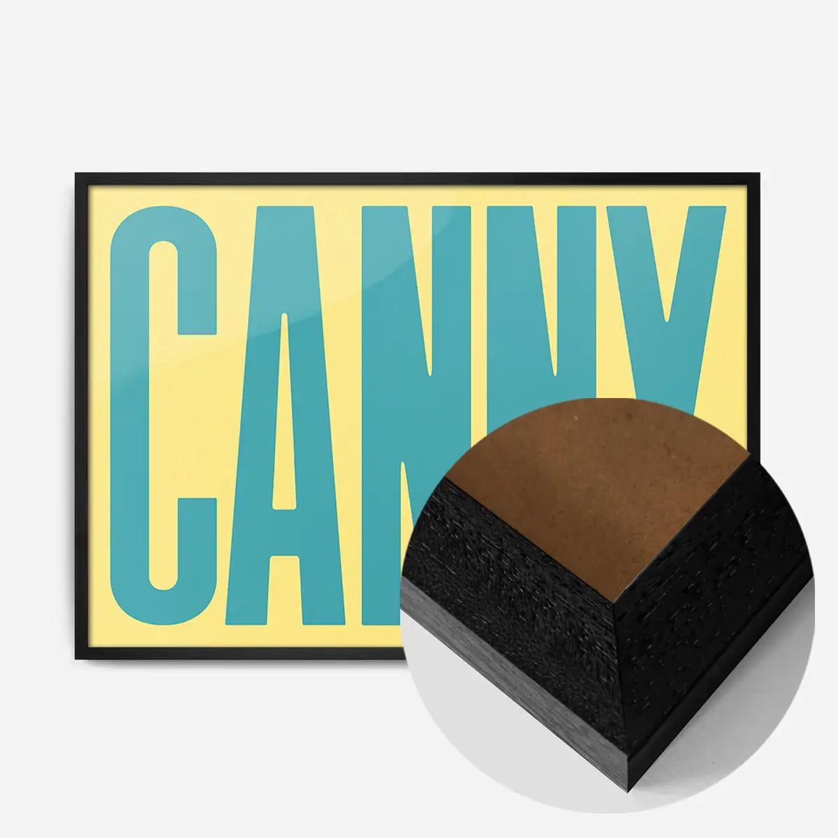 Canny Typography Quote Print - Duck Egg Blue