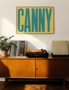 Canny Typography Quote Print - Duck Egg Blue