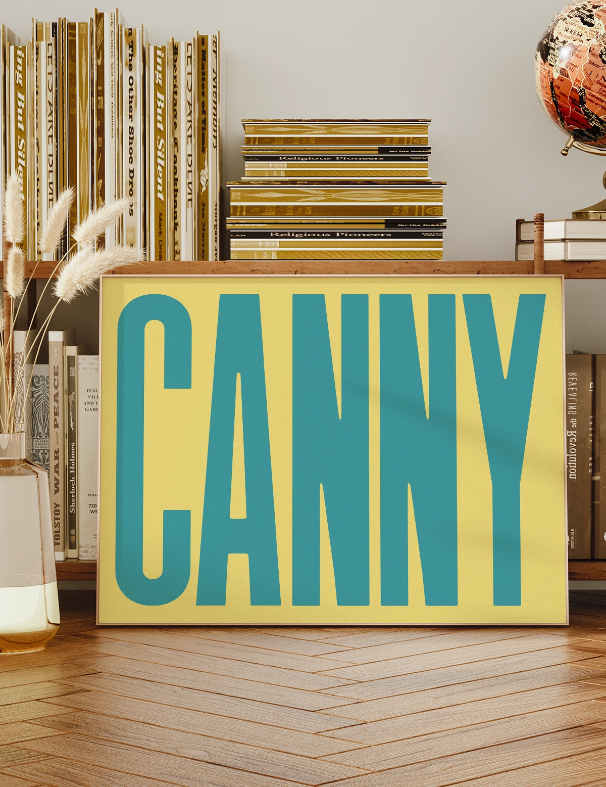 Canny Typography Quote Print - Duck Egg Blue