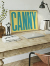 Canny Typography Quote Print - Duck Egg Blue