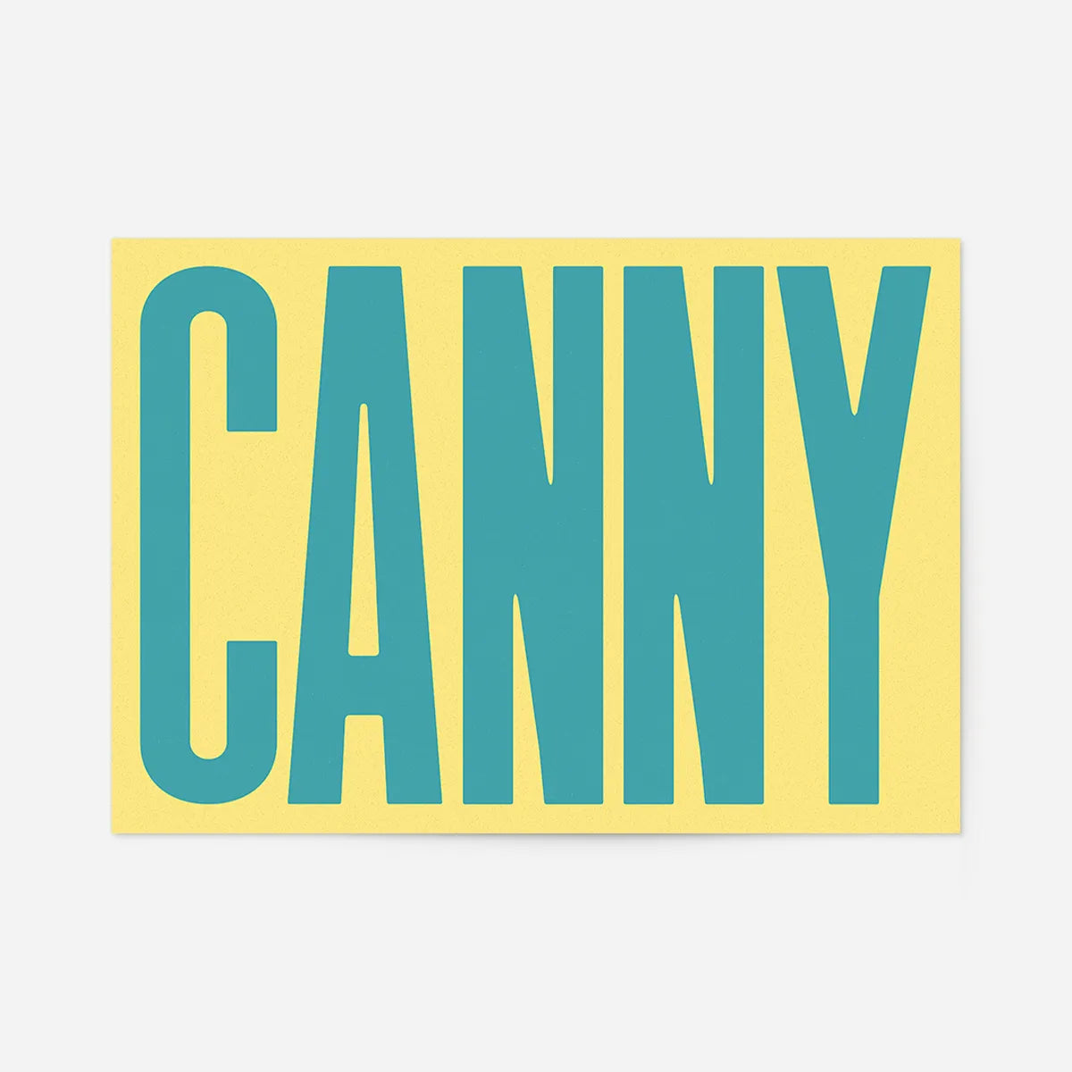 Canny Typography Quote Print - Duck Egg Blue
