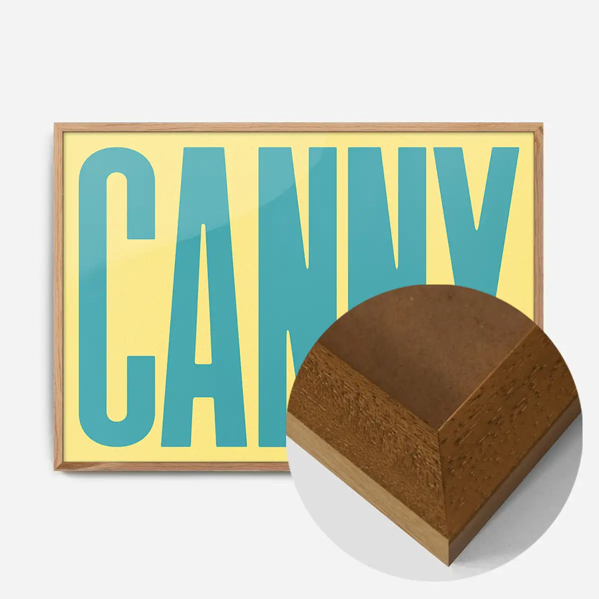 Canny Typography Quote Print - Duck Egg Blue