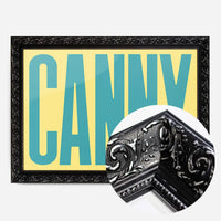 Canny Typography Quote Print - Duck Egg Blue