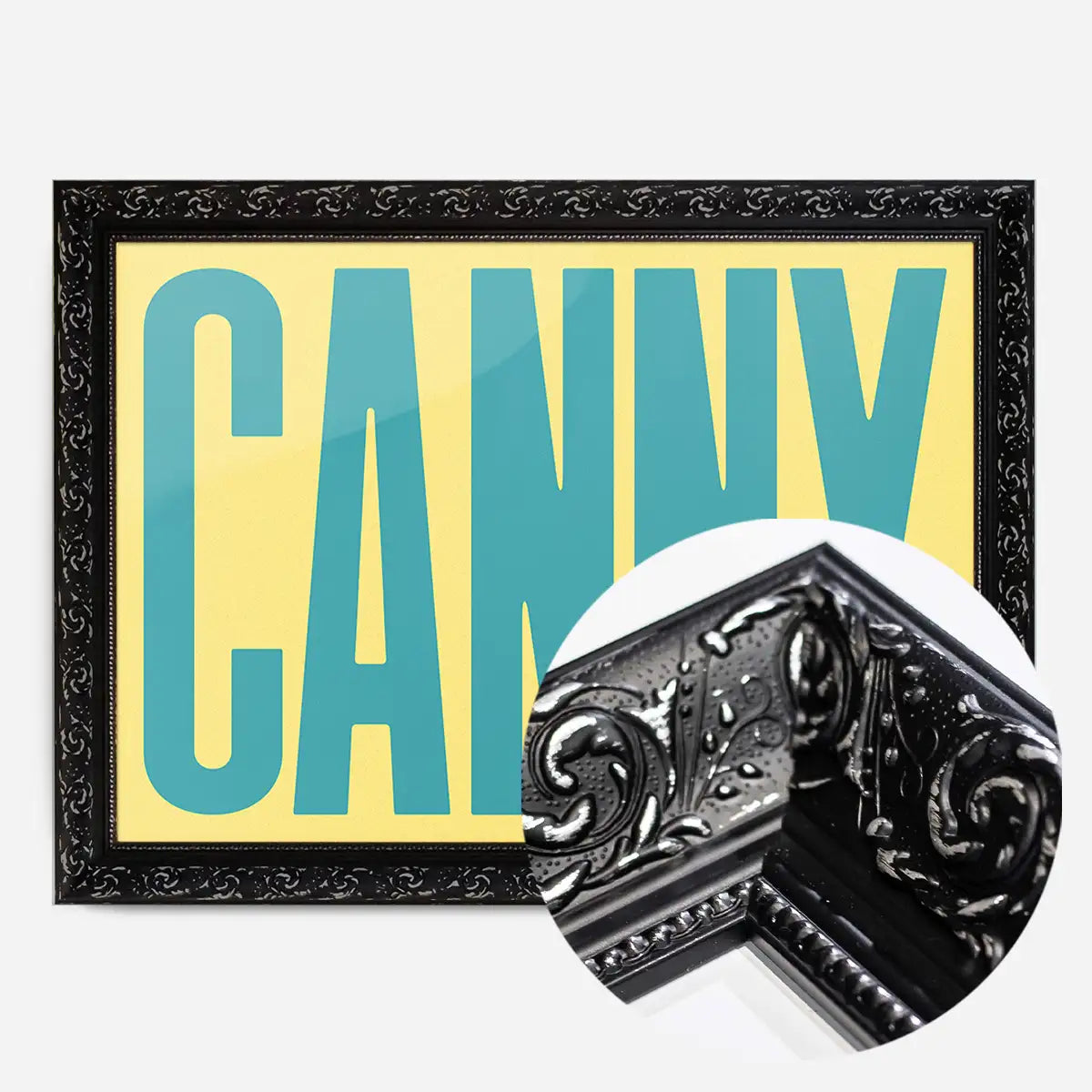 Canny Typography Quote Print - Duck Egg Blue