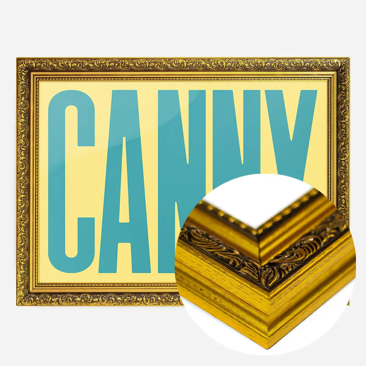 Canny Typography Quote Print - Duck Egg Blue
