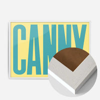 Canny Typography Quote Print - Duck Egg Blue