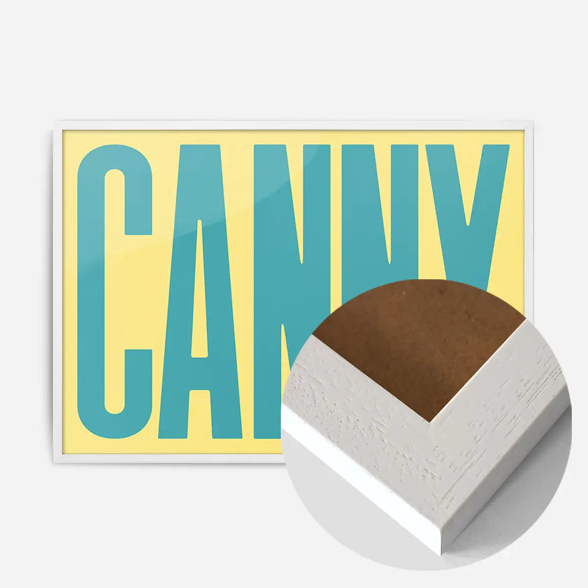 Canny Typography Quote Print - Duck Egg Blue