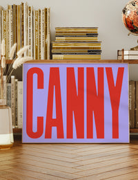 Canny Typography Quote Print - Red