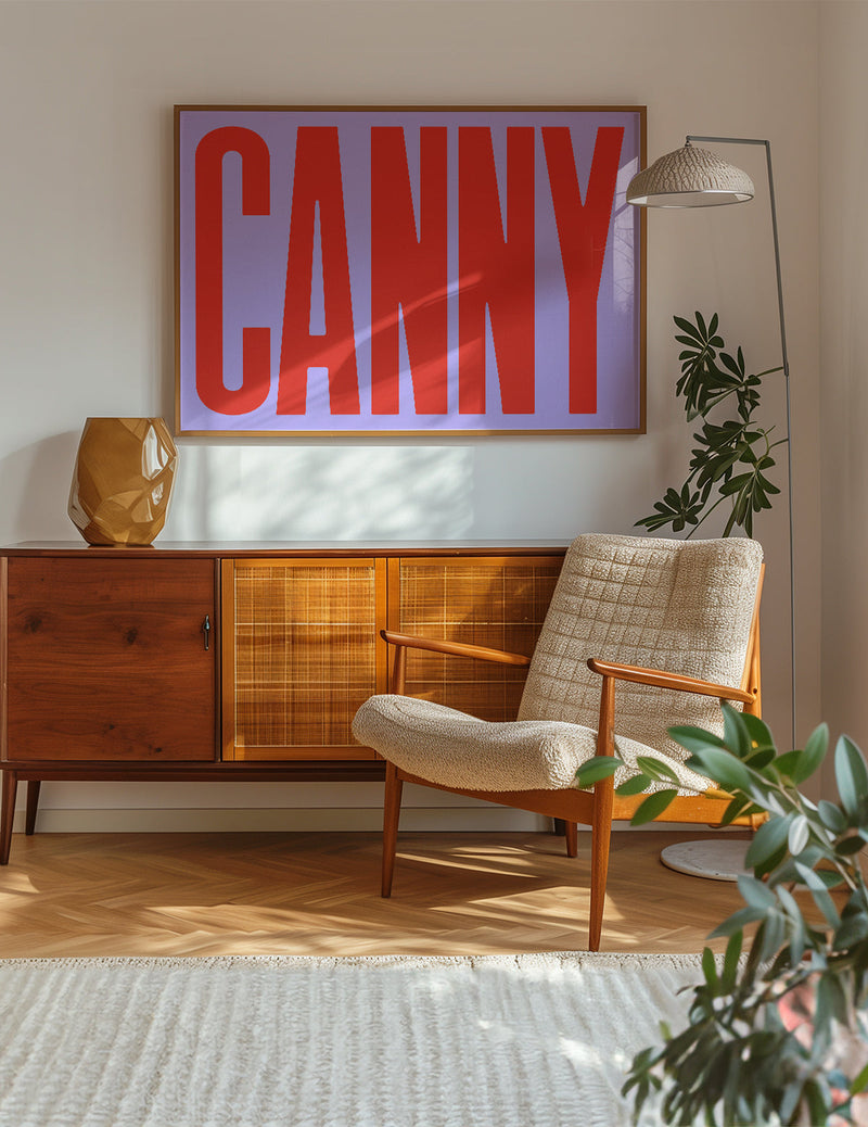 Canny Typography Quote Print - Red