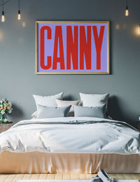 Canny Typography Quote Print - Red