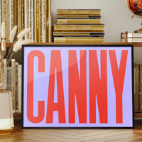 Canny Typography Quote Print - Red