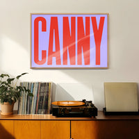 Canny Typography Quote Print - Red