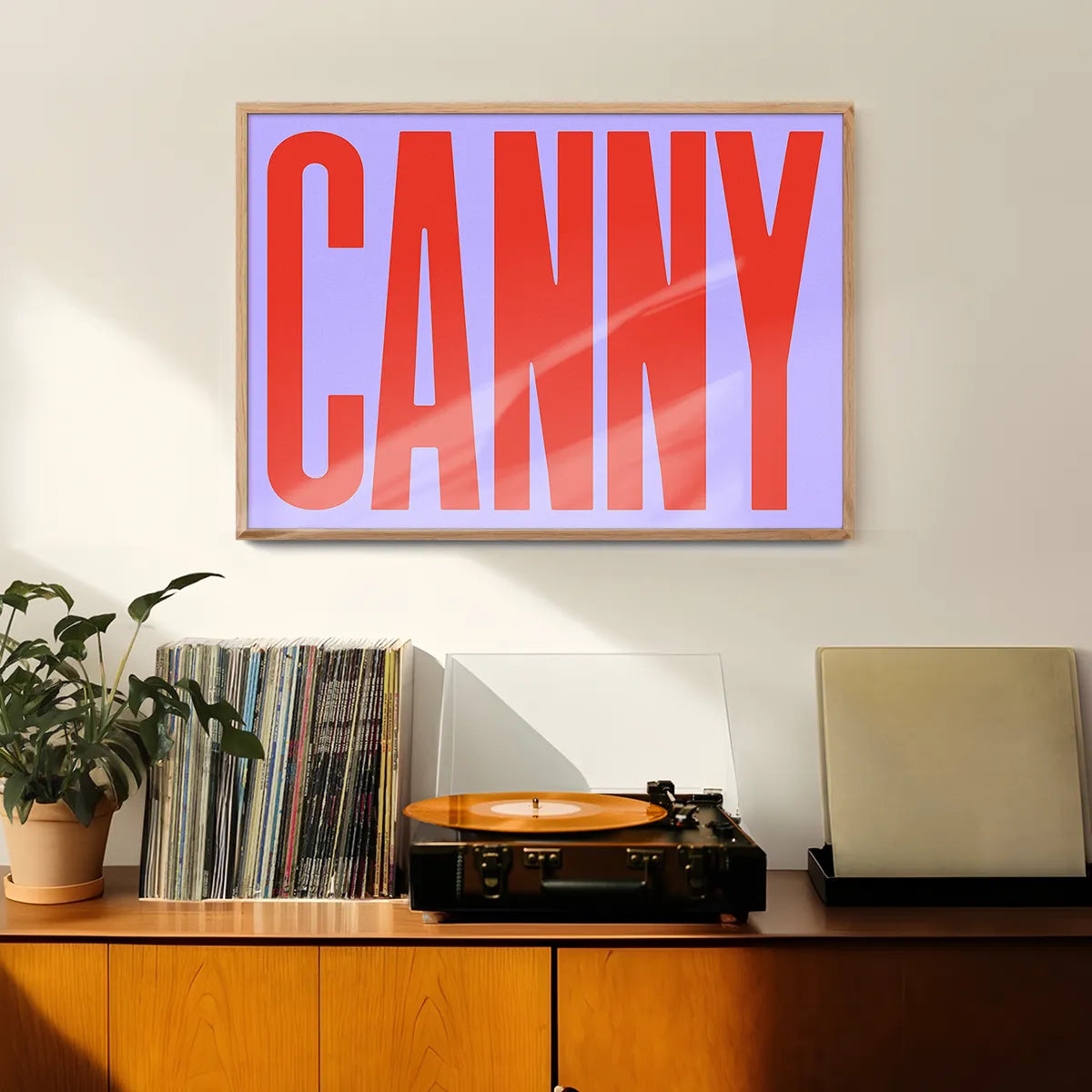Canny Typography Quote Print - Red