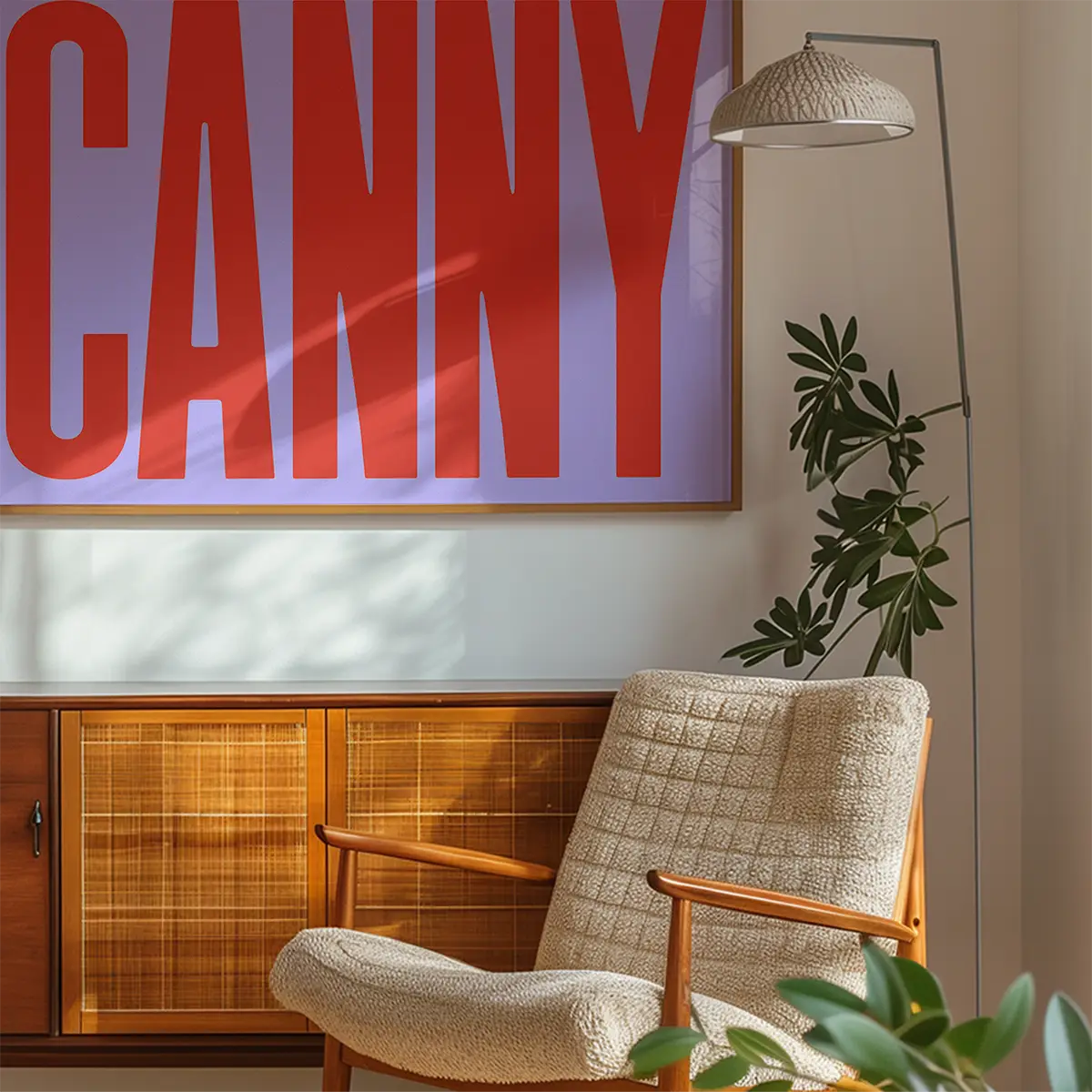 Canny Typography Quote Print - Red