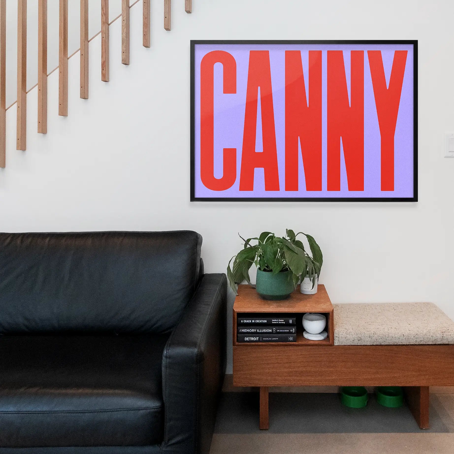 Canny Typography Quote Print - Red