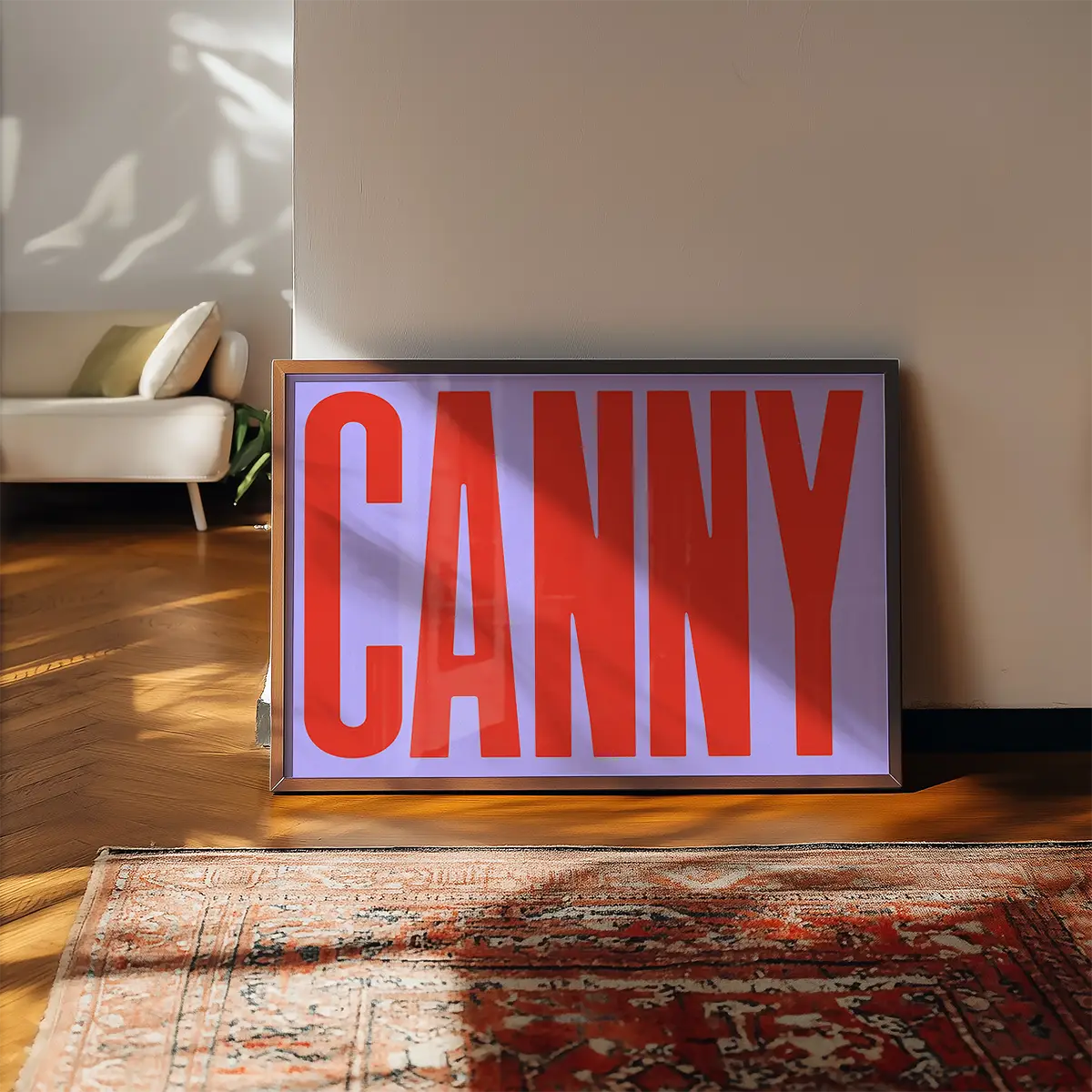 Canny Typography Quote Print - Red