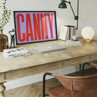 Canny Typography Quote Print - Red