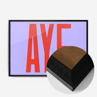 Aye Typography Quote Print - Red