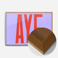 Aye Typography Quote Print - Red