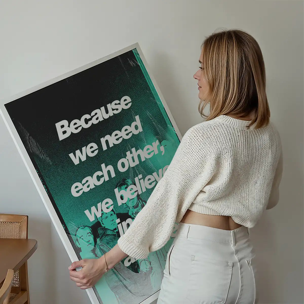 Acquiesce Oasis Lyrics Poster