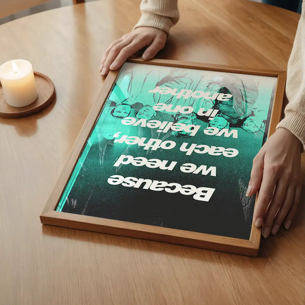 Acquiesce Oasis Lyrics Poster