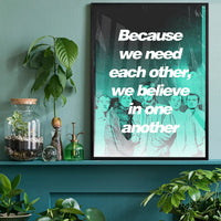 Acquiesce Oasis Lyrics Poster