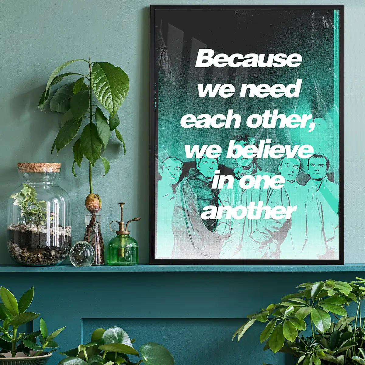 Acquiesce Oasis Lyrics Poster