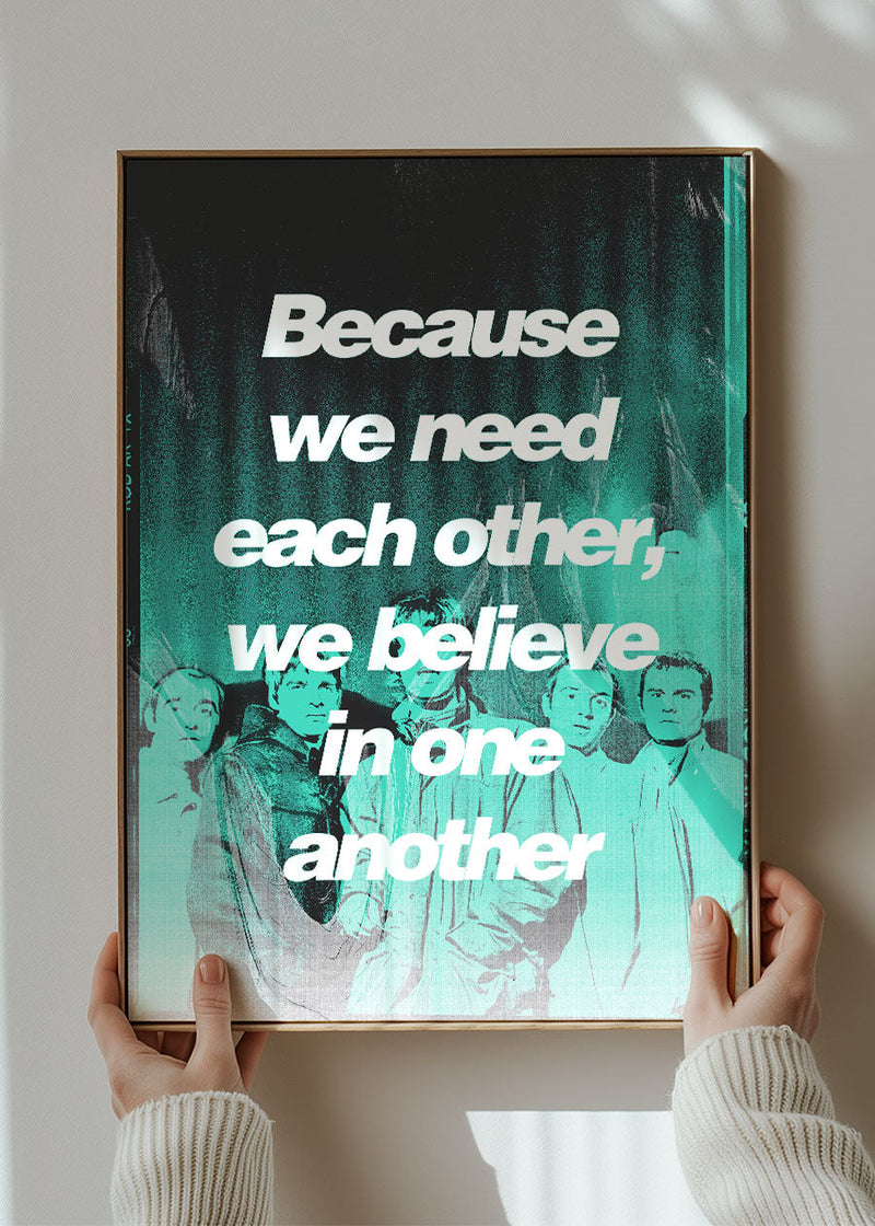 Acquiesce Oasis Lyrics Poster